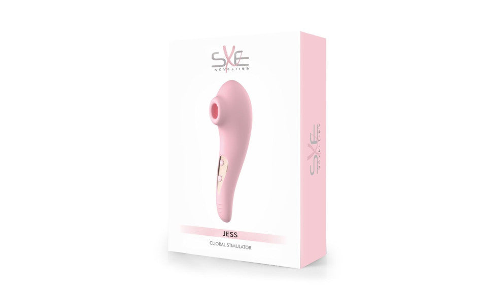 SXE Jess Vibrating and Sucking Air Pulse Clitoral Stimulator Clit Ticklers and Pulsators