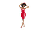 Mapale Halloween Party Nurse Costume Vinyl Red Fancy Dress Ups