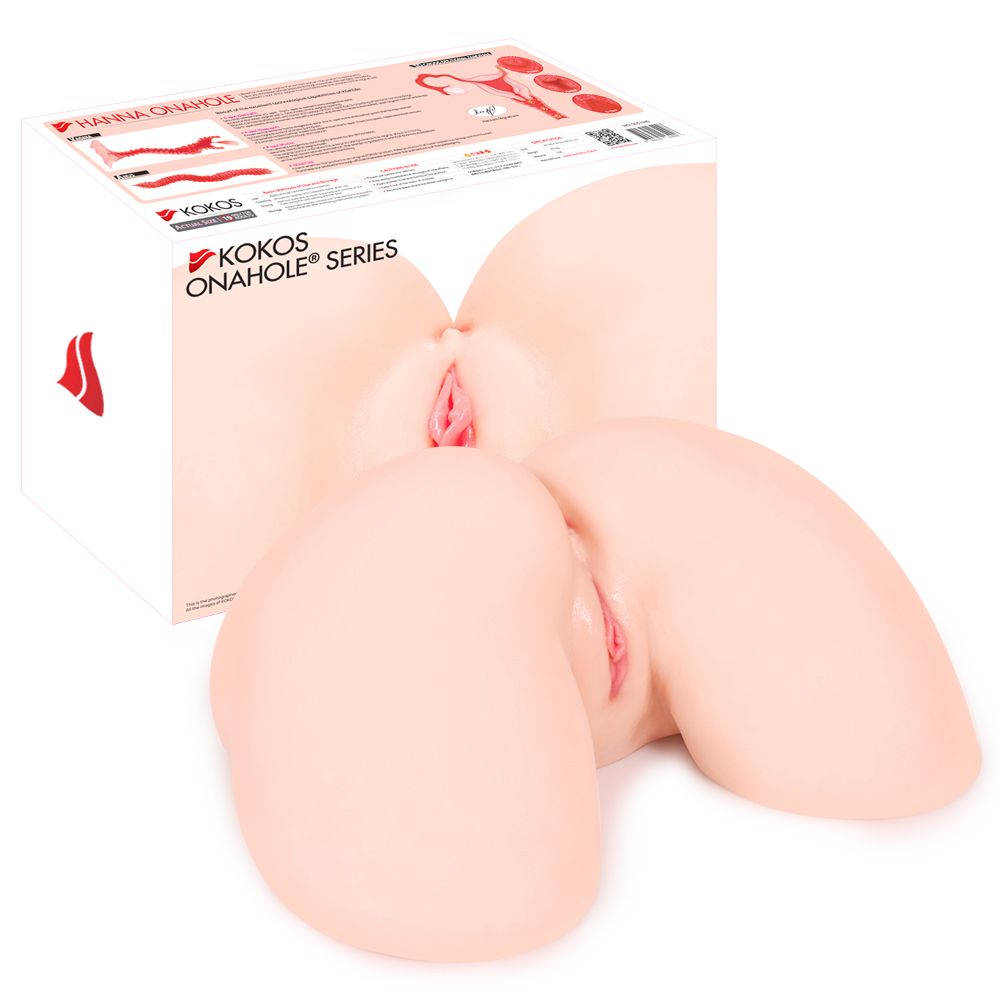 Kokos Hanna Onahole 2 Butt - Anal and Vaginal Stroker Realistic Butts And Vaginas