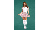 Teachers Pet 3 Piece Pink Private School Girl Costume Fancy Dress Ups