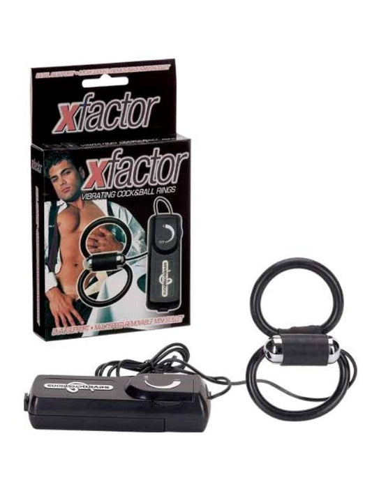 Xfactor Vibrating Cock and Ball Rings - Cock Rings