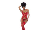 Mapale 2 Piece Bra and Panty Set With Matching Thong Red Bras and Bra Sets
