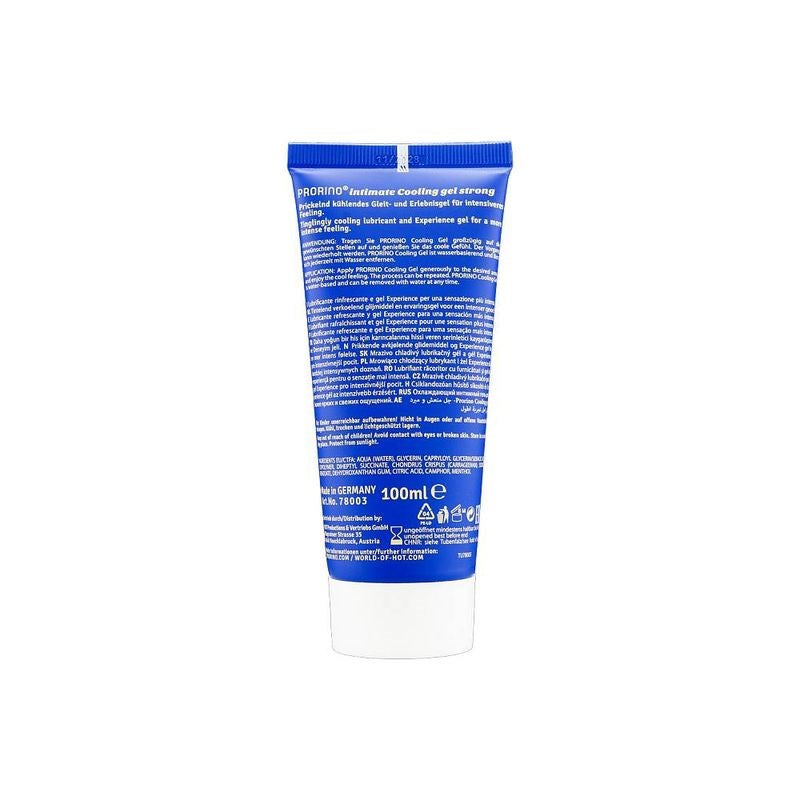 Hot Ero PRORINO Water Soluble Cooling Gel Strong 100ml Water Based Lubes