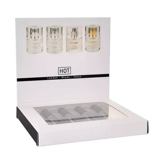 HOT Pheromone 4 Pack Perfume Tester Box for Women - Sex Pheromones and Perfumes