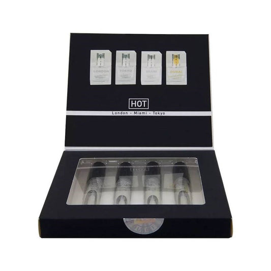 HOT Pheromone 4 Pack Perfume Tester Box for Men - Sex Pheromones and Perfumes