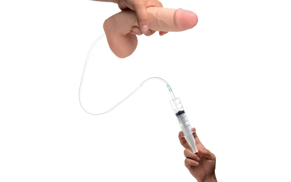 Loadz Realistic Squirting Dildo with Syringe 9 Inch Realistic Dildos