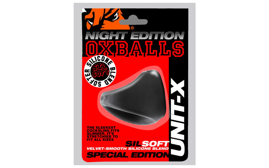 OxBalls Unit X Stretchy Slimmer Fit Mens Cock Ring Night Edition Stretchy Cock Rings