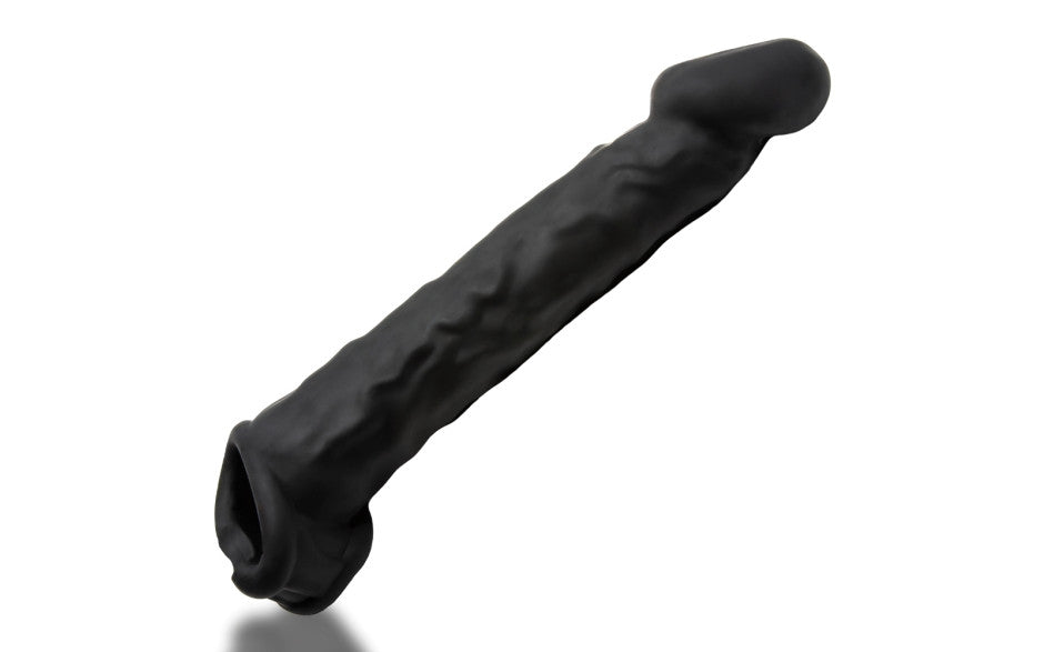 OxBalls Muscle Ripped Inner Ribbed Velvet Smooth Cock Sheath Night Edition Penis Sleeves and Extenders