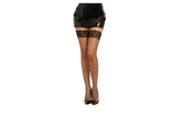Dreamgirl Fence Net Womens Thigh High Black OS Hosiery