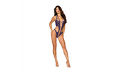Dreamgirl Teddy Side Cut Out Rhinestone Eclipse OS Teddies and Bodysuits