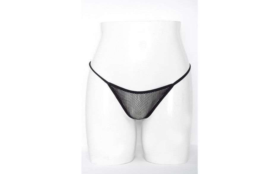 Killer Legs Womens Mesh Net G-String With Sheer Net OS G-Strings, Panties and Shorts