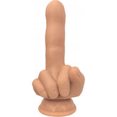 Hott Products Finger Fest Flip Off Realistic Dildo Flesh Realistic Dildos
