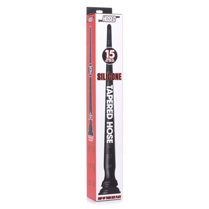 Hosed Silicone Tapered Hose 15 Inch Anal Dildo Anal Dildos