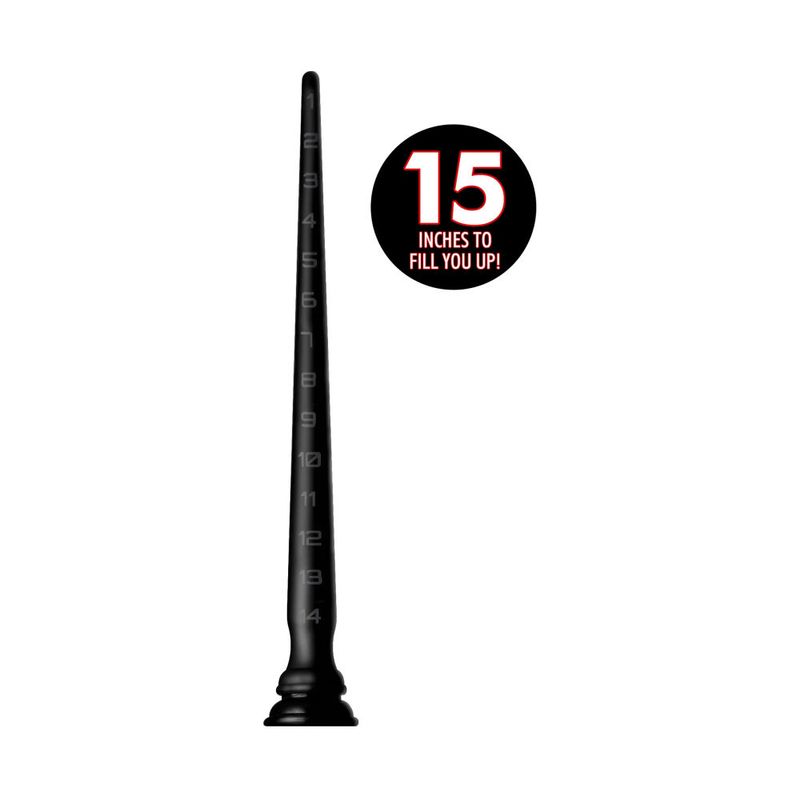 Hosed Silicone Tapered Hose 15 Inch Anal Dildo Anal Dildos