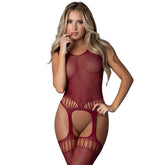 Exposed Lingerie Alexia Sexy Womens Body Stocking OS Burgundy Body Stockings