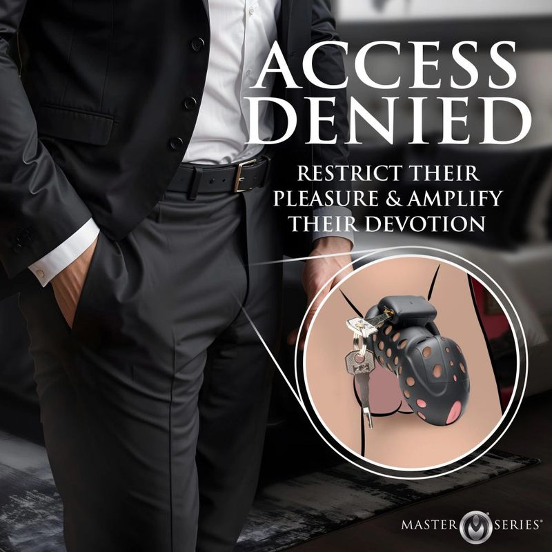 Master Series Lock Down Male Chastity Cage Male Chastity