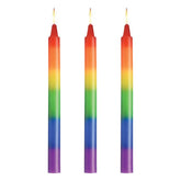 Master Series Pride Candles 3 Piece Rainbow Drip Candle Sex Pheromones and Perfumes