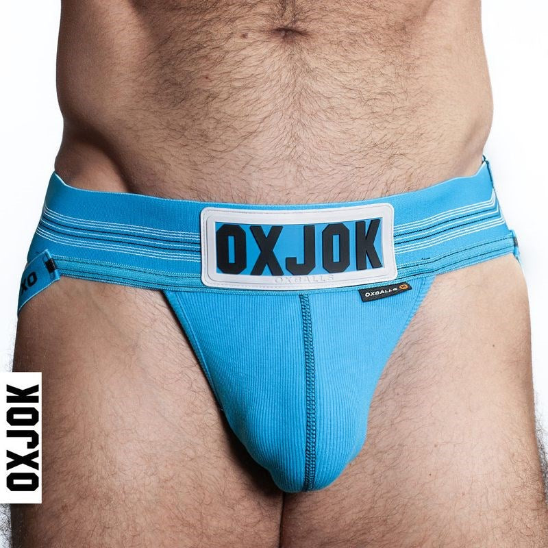 Oxballs Slingjock Upthrust Slider-Strap Jock Pool Blue Jocks and G-Strings