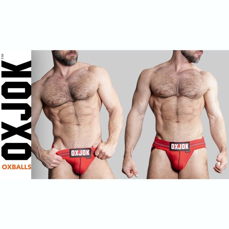 Oxballs Slingjock Upthrust Slider-Strap Jock Red Hot Small Jocks and G-Strings
