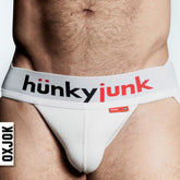 Oxballs Hunker Slider Strap Mens Jock White Snow Jocks and G-Strings
