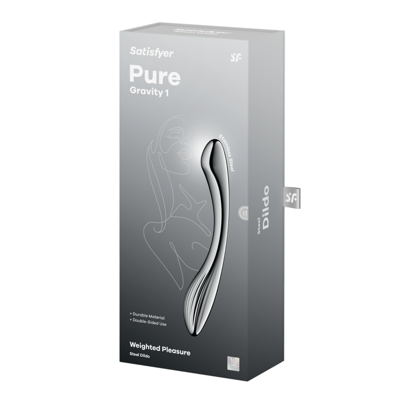 Satisfyer Pure Gravity 1 High Grade Metal Dildo Steel Sex Toys