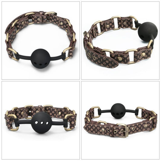 Lovetoy Rebellion Reign BDSM Play Ball Gag - Bondage Gags and Bits