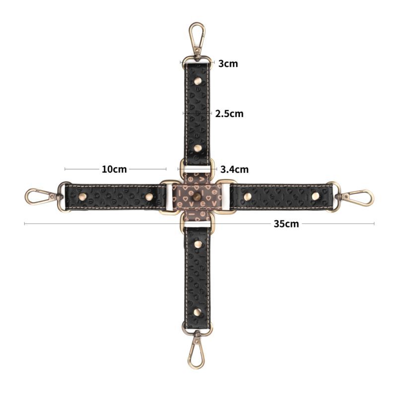 Lovetoy Rebellion Reign Fetish Play Hogtie Set Cuffs And Restraints