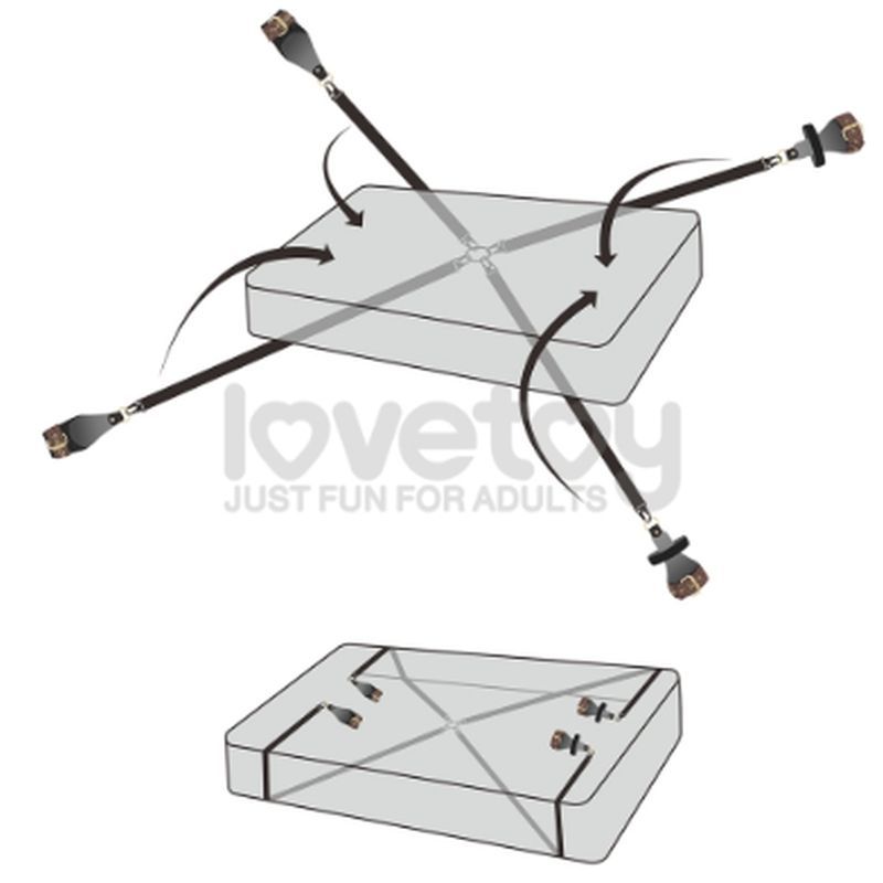 Lovetoy Rebellion Reign Under Mattress Restraint Cuffs And Restraints