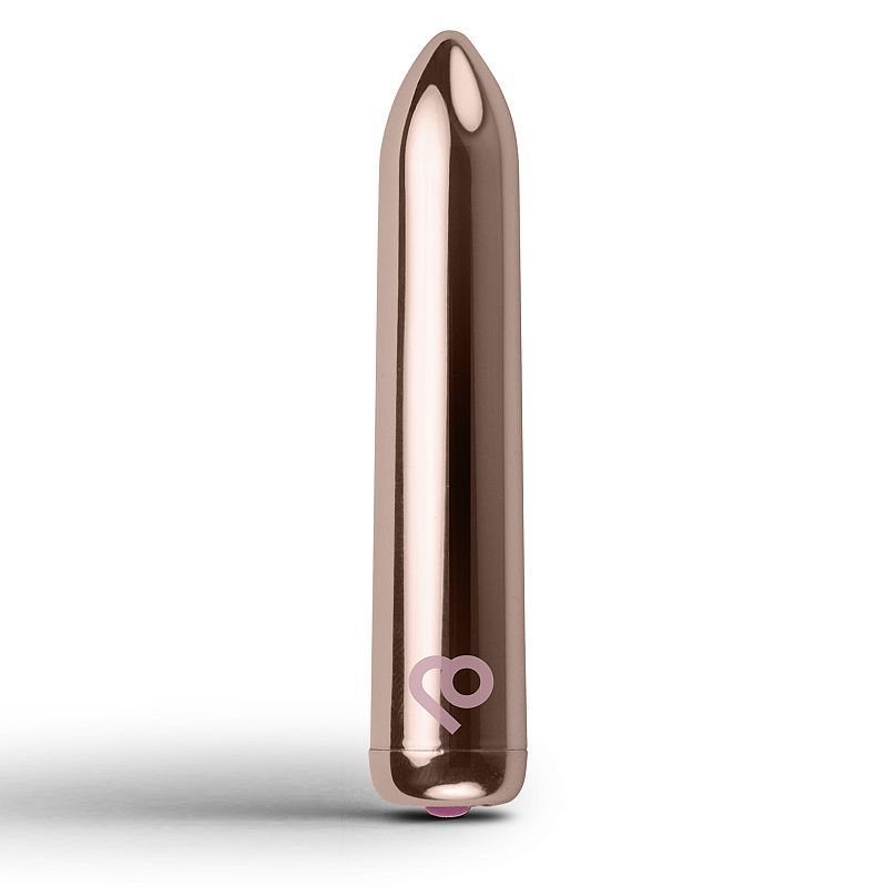 Rocks Off Golden Rose Rechargeable Bullet Vibrator Gold Bullet Vibrators
