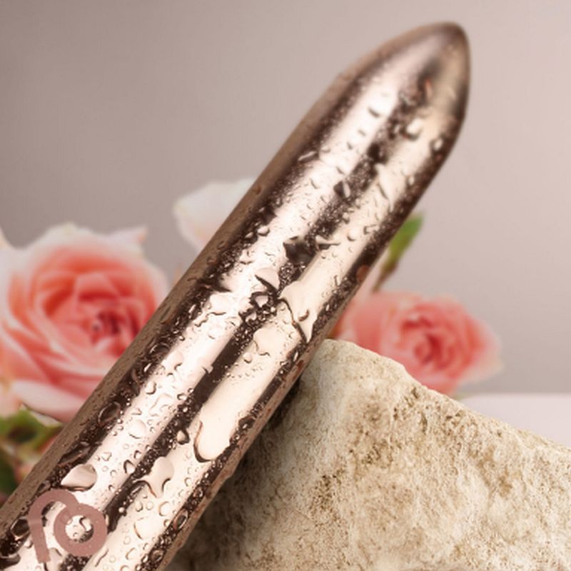 Rocks Off Golden Rose Rechargeable Bullet Vibrator Bullet Vibrators