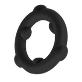 OxBalls Spinner Stretchy Silicone Cock Ring Black Stretchy Cock Rings