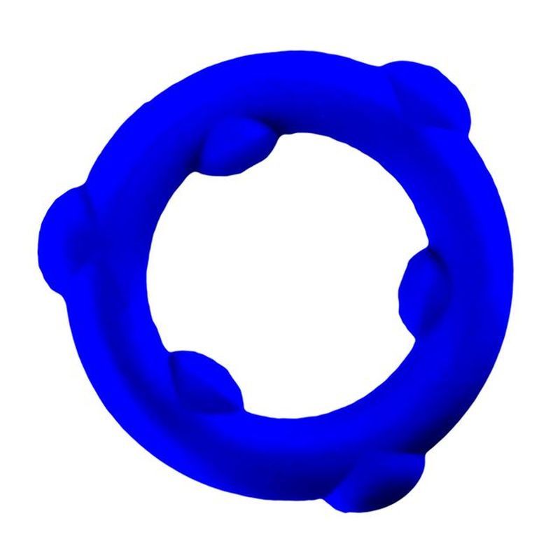 OxBalls Spinner Stretchy Silicone Cock Ring Blue Stretchy Cock Rings