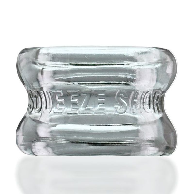 OxBalls Squeeze Short Mens Ballstretcher Clear Ball and Cock Toys