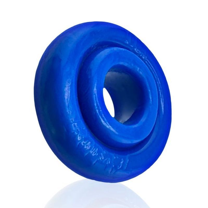 OxBalls Rimz Thick Grippy Mens Cock Ring Blue Stretchy Cock Rings