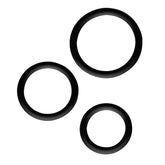 Chisa Magnum Force Silicone Cock Ring Set Black Cock Ring Sets