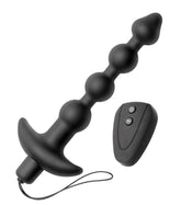 7 Speed Silicone Beaded Anal Vibe With Remote Anal Beads and Balls