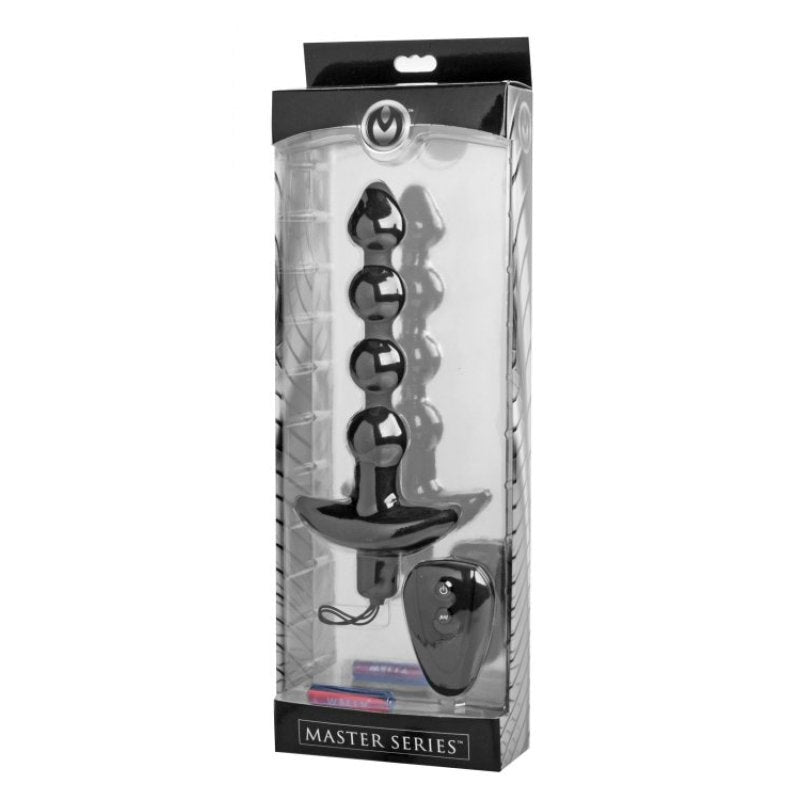 7 Speed Silicone Beaded Anal Vibe With Remote Anal Beads and Balls