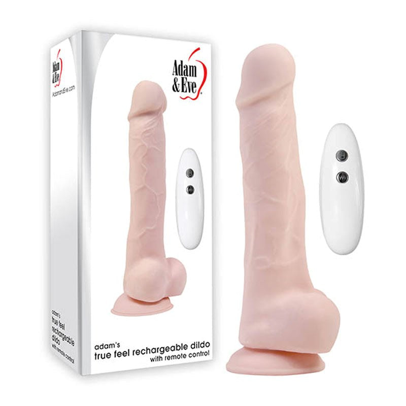 Adam & Eve Adams True Feel Rechargeable Dildo Realistic Dildos