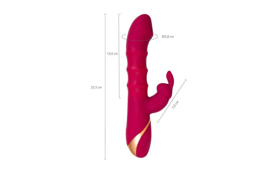 JOS Tenty Multi Function Rabbit Vibrator With Moving Shaft Rings Rabbit Vibrators