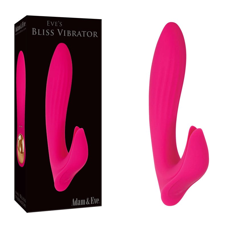 Adam & Eve's Pink Bliss - Sculpted Delight for Customizable Pleasure Rabbit Vibrators