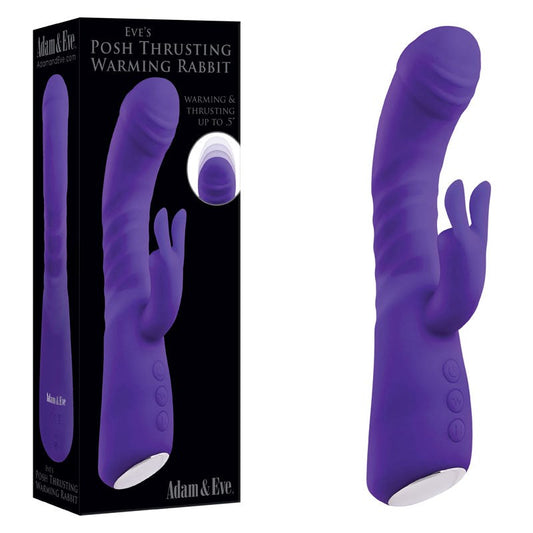 Adam & Eve Eves Posh Thrusting Warming Rabbit {% if variant != 'Default Title' and variant != blank %} {% endif %} Rabbit Vibrators