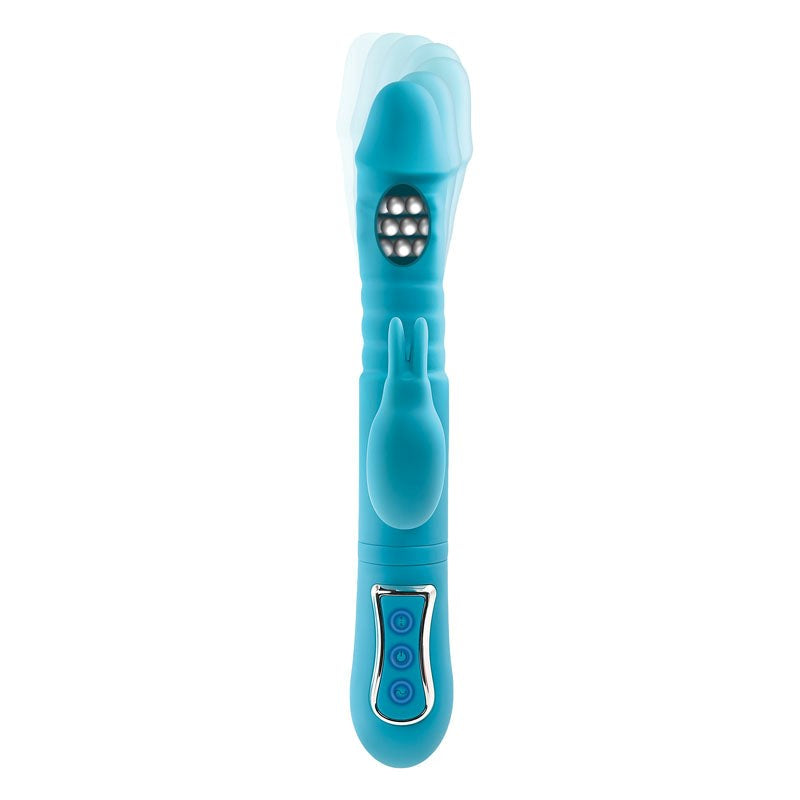 Adam & Eve's Thrusting Triple Joy Rabbit - Sensory Adventure Rabbit Vibrators