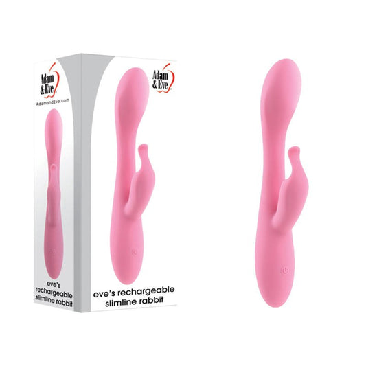 Adam & Eve's Rechargeable Slimline Rabbit - Sensual Bliss Awaits - Rabbit Vibrators