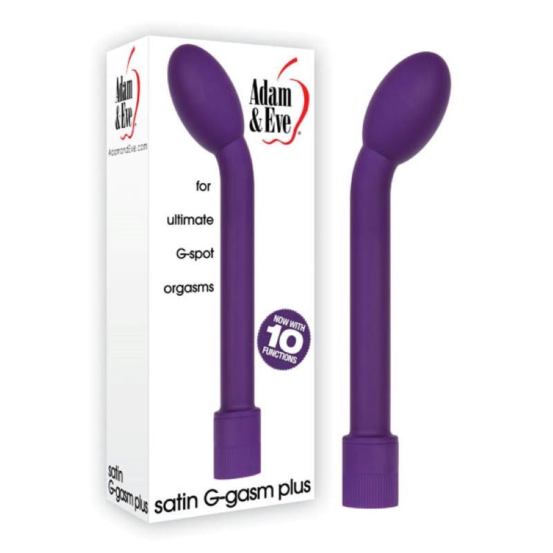 Adam & Eve Satin G-Gasm Plus - Purple G-Spot Vibrators