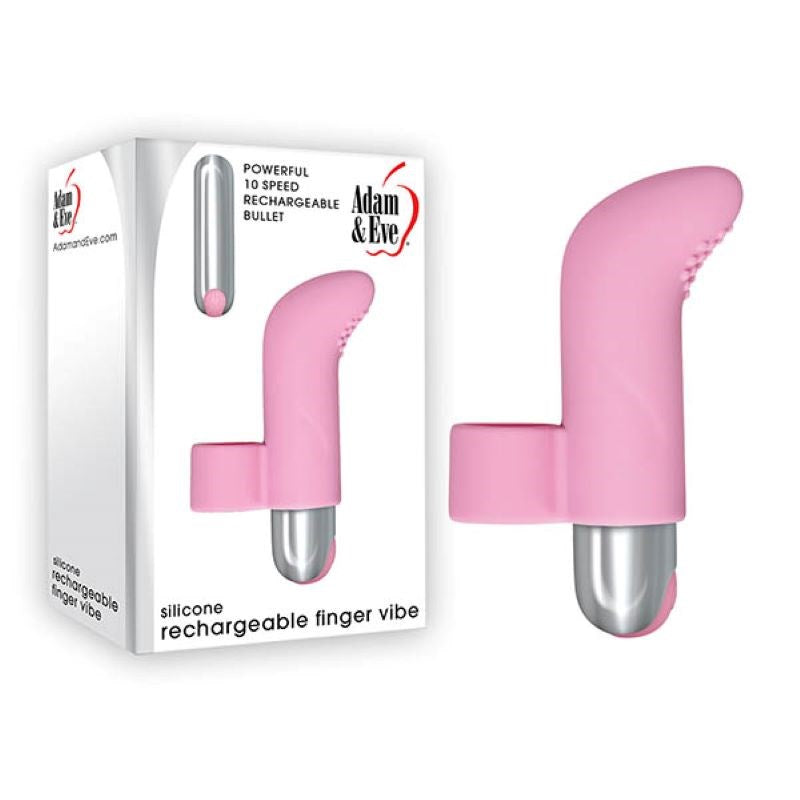 Precision Pleasure Enhancer - Adam & Eve Silicone Rechargeable Finger Vibe Finger and Tongue Vibrators
