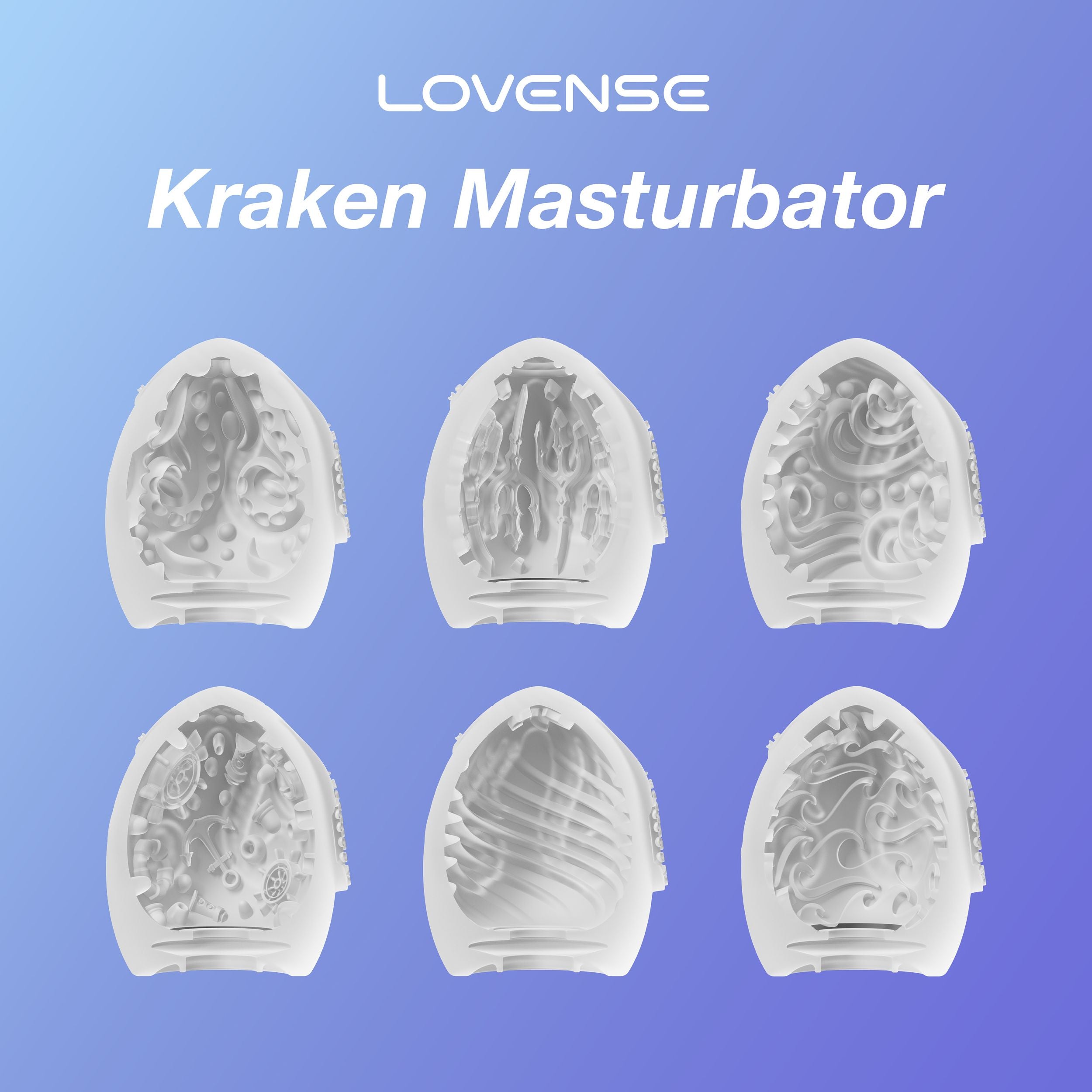 Lovense Kraken Stretchable Male Masturbator Egg Masturbators and Strokers