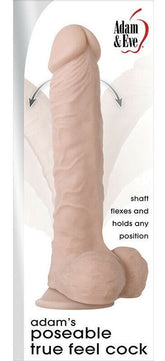 Adam's Posable True Feel Pleasure Toy - Hands-Free Delight Realistic Dildos