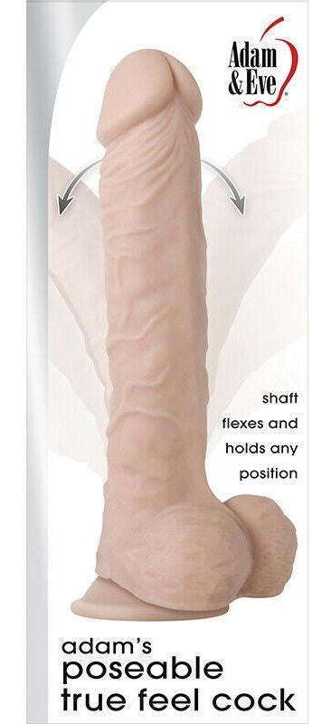 Adam's Posable True Feel Pleasure Toy - Hands-Free Delight Realistic Dildos