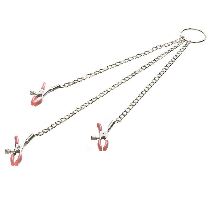 Adam and Eve Chain Me Up Kink Clamps Nipple and Clit Clamps
