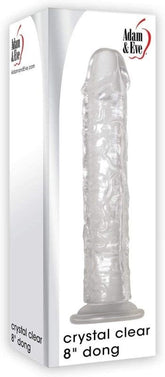 Adam and Eve Crystal Clear 8 inch Dong Realistic Dildos